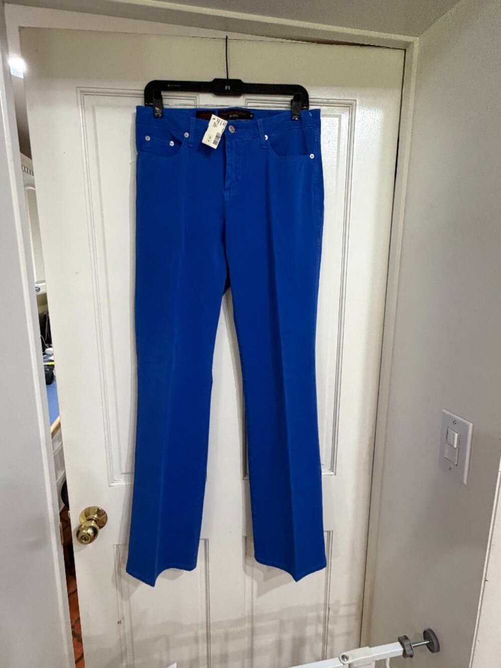 NWT $150 Fabrizio Gianni Soft Stretch Jeans Colbalt Blue sz 8